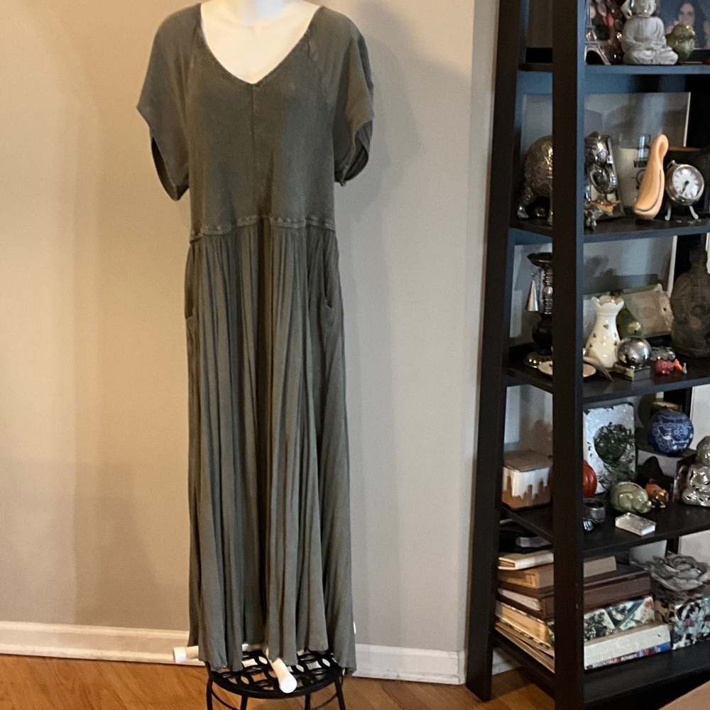 Torrid Olive Tea Length Dress